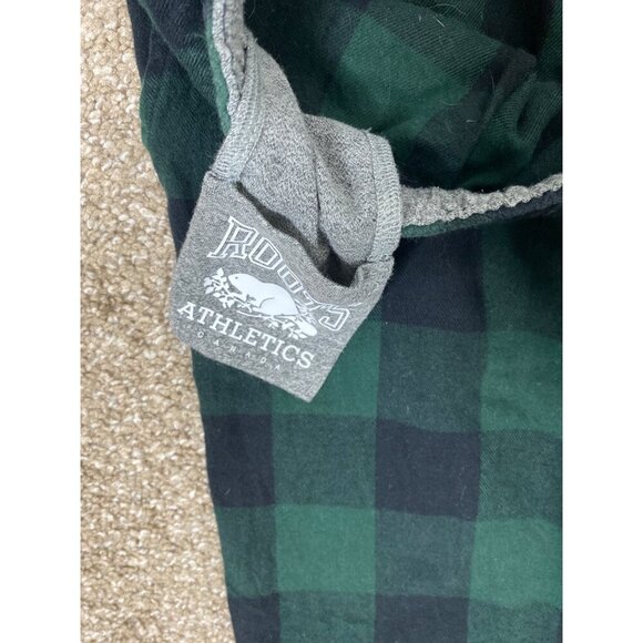 ROOTS OF CANADA MEN'S GREEN/BLUE BUFFALO PLAID LOUNGE PAJAMA PANTS SZ S NWOT - Picture 6 of 6